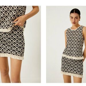 Crochet wave top and skirt